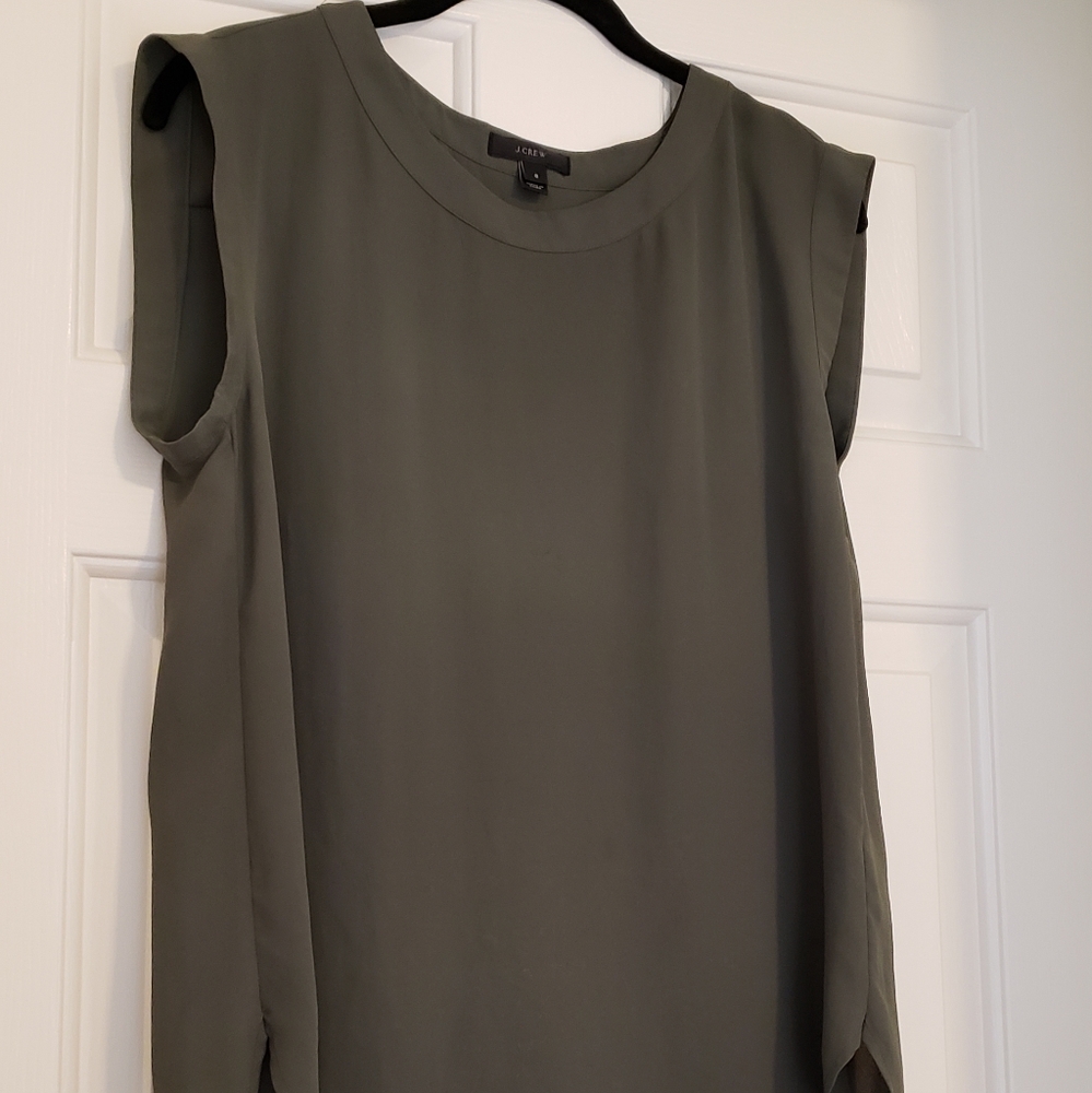 J. Crew popover cap sleeve top